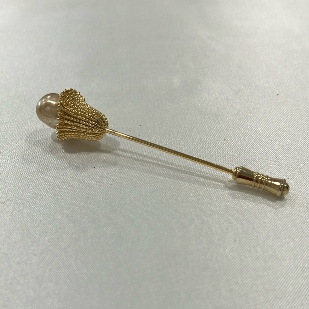 Sarah Coventry Stick Pin with Large Faux Pearl